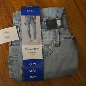 Calvin Klein Sky Blue High Rise Jeans